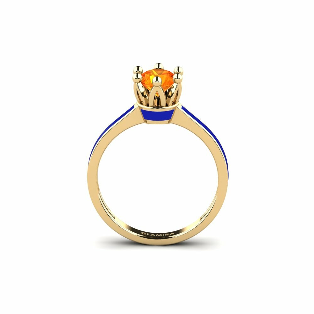 Saphir orange Bague Uriss