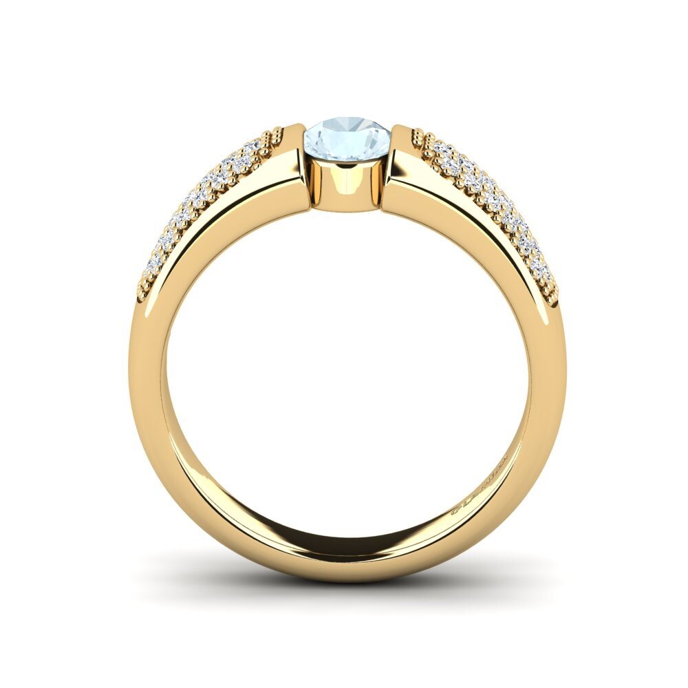Aquamarine Engagement Ring Velaend