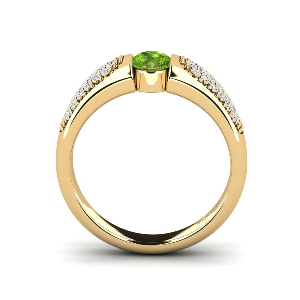 Peridot Engagement Ring Velaend