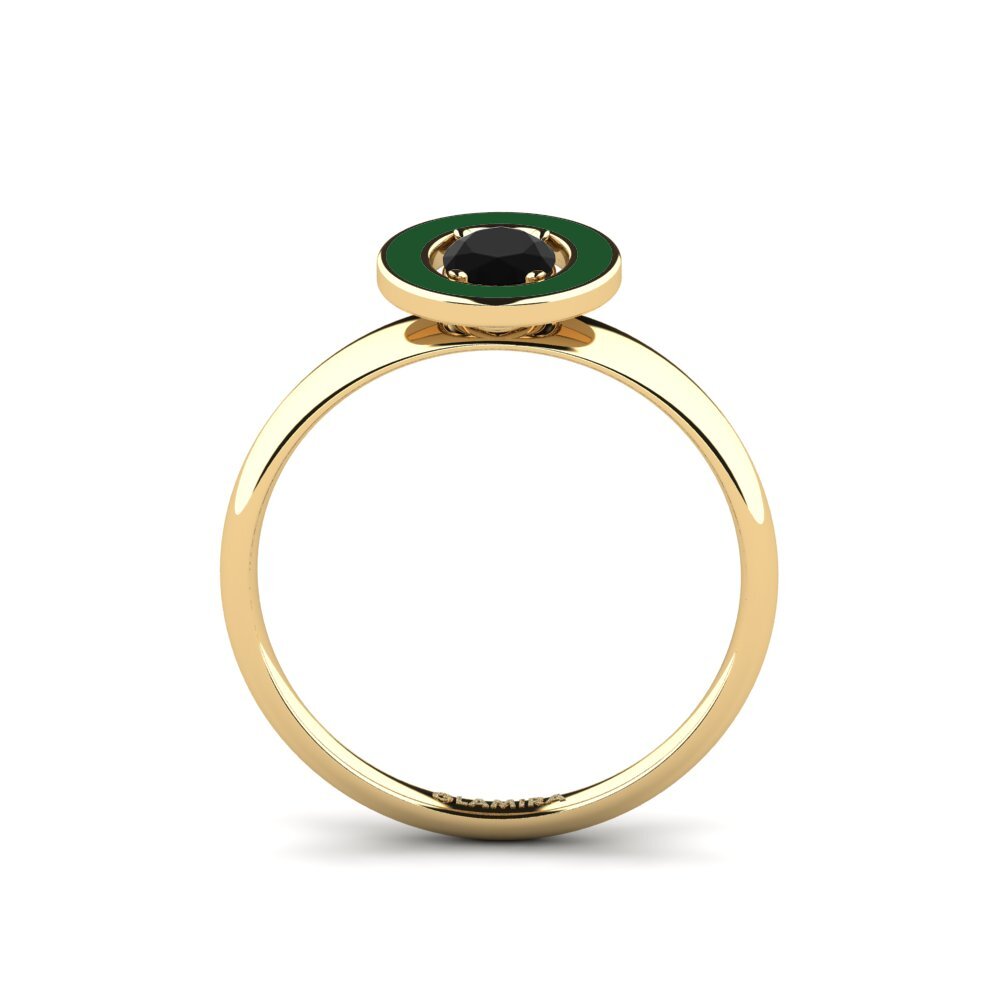 Schwarzer Onyx Ring Wuchang