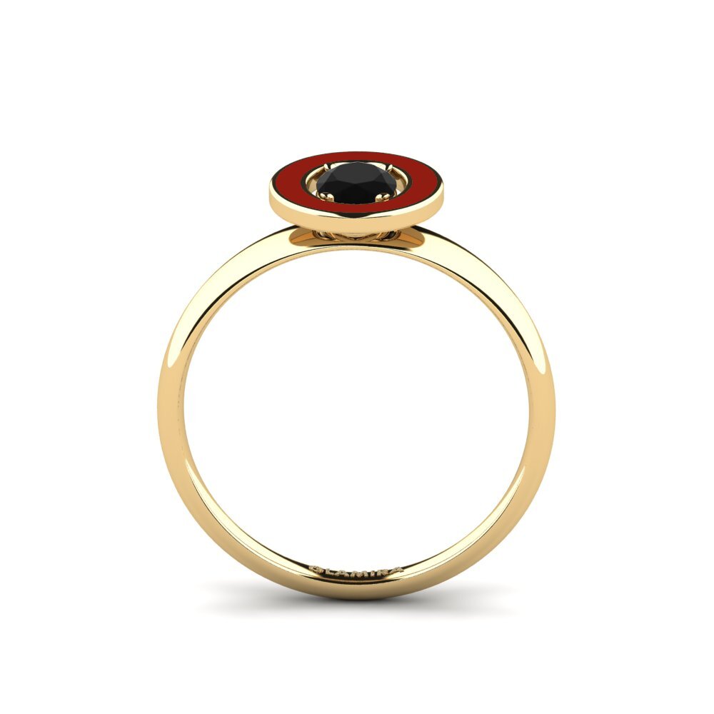 Schwarzer Onyx Ring Wuchang