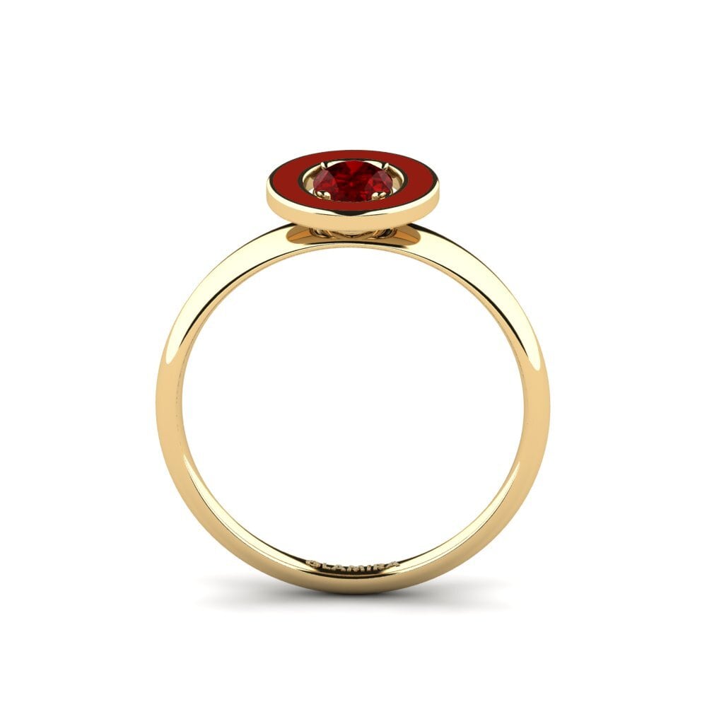 Rubin (im Labor gezüchtet) Ring Wuchang