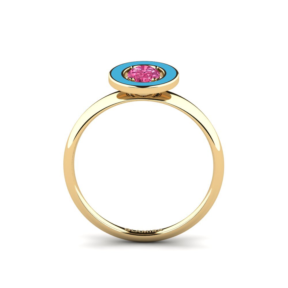 Rosa Turmalin Ring Wuchang