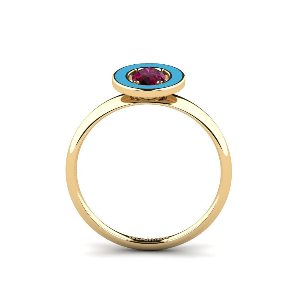 Rhodolit-Granat Ring Wuchang