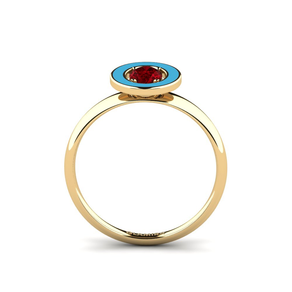 Roter Zirkonia Ring Wuchang