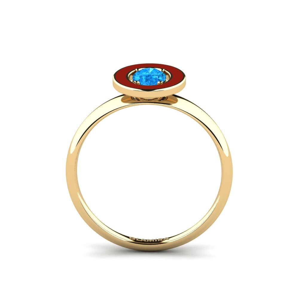 Blauer Topas Ring Wuchang