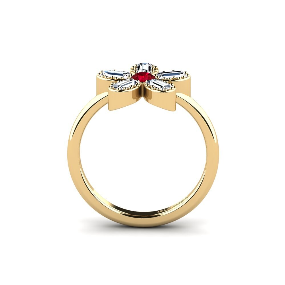 Red Zirconia Ring Yasuo