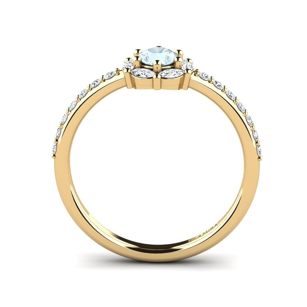 Aquamarine Engagement Ring Zayolo