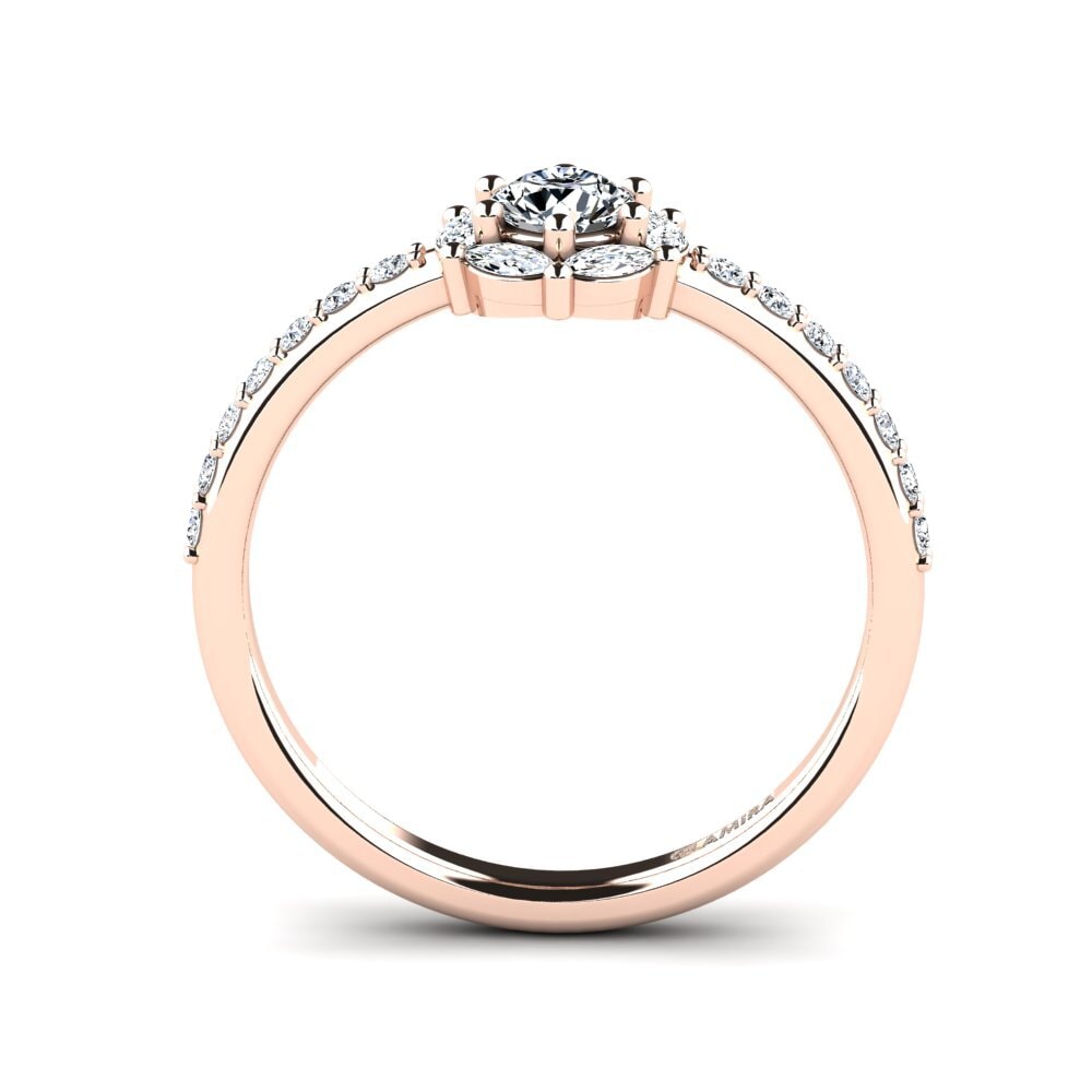 14ct Rose Gold Engagement Ring Zayolo