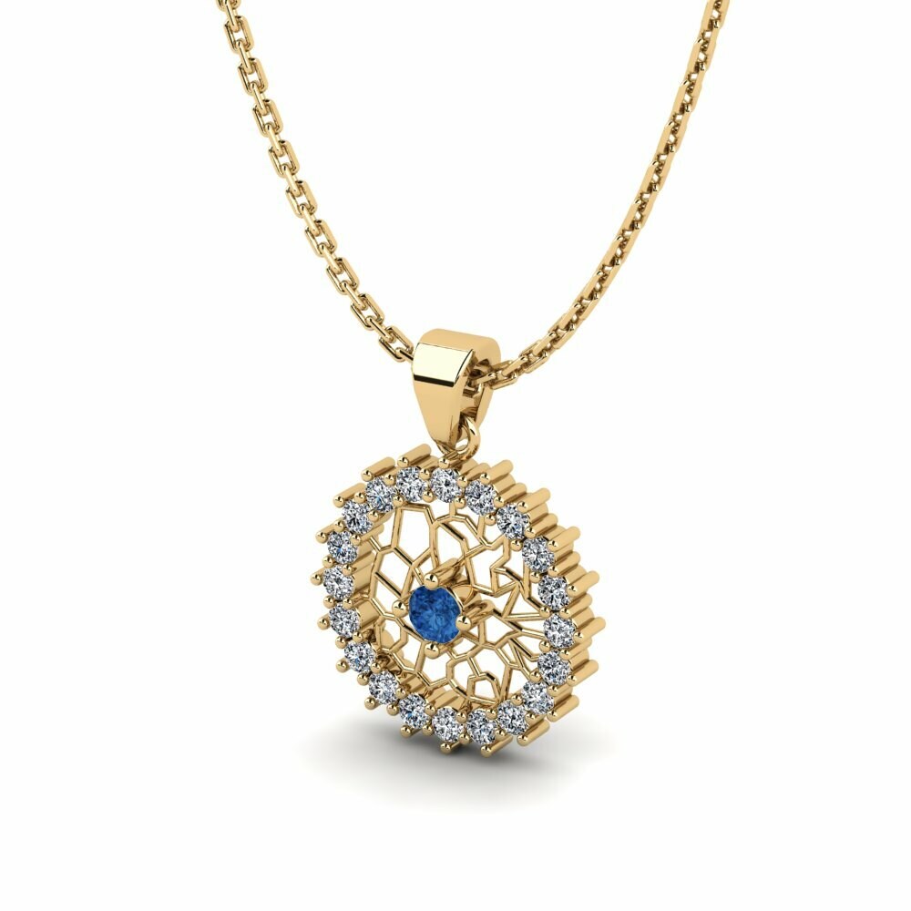 Circonita Azul Oscuro Colgante de Mujer Breil