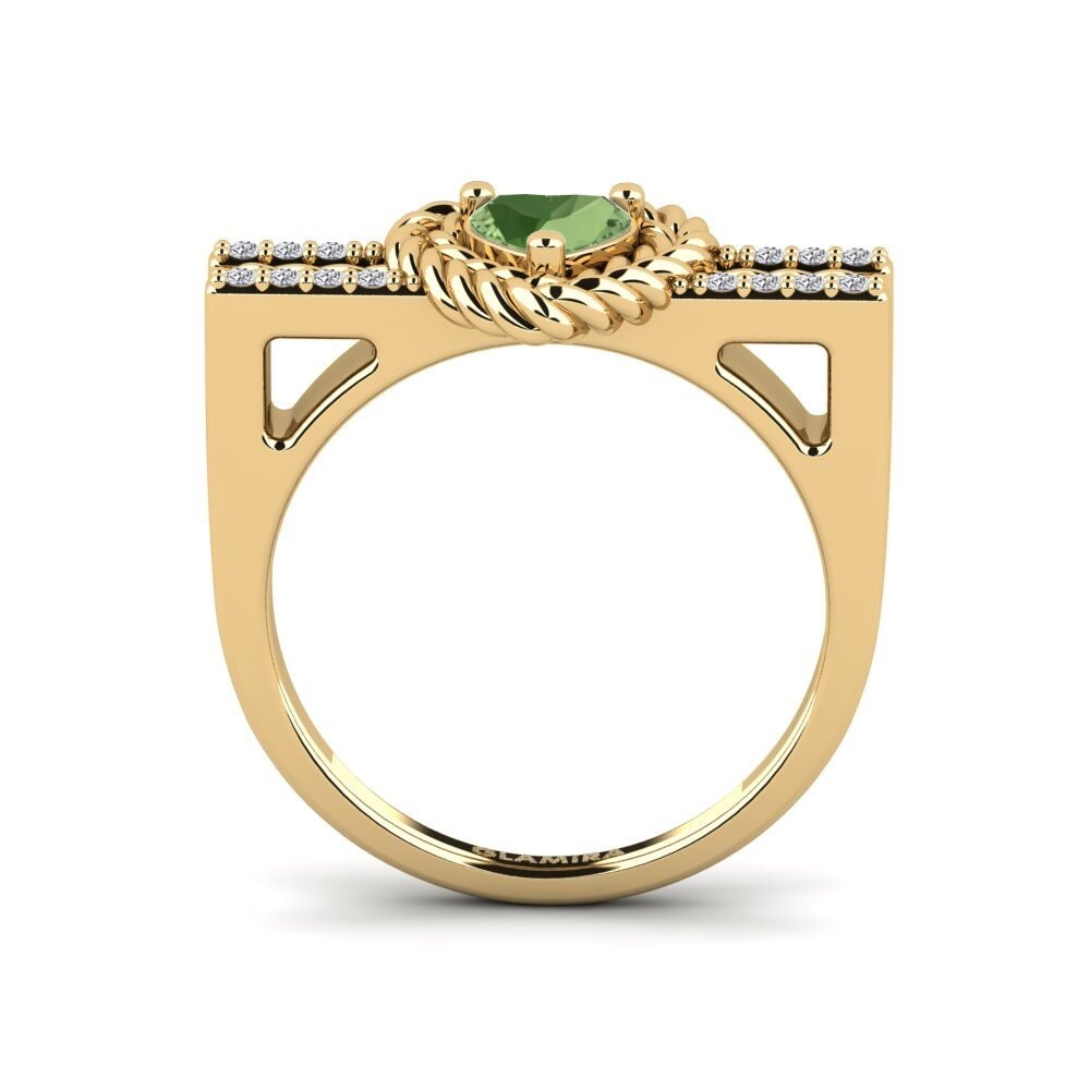 Green Sapphire Ring Ciocolato