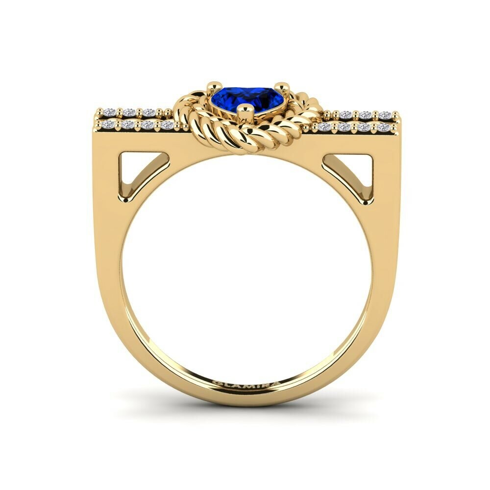 Sapphire (Lab Created) Ring Ciocolato