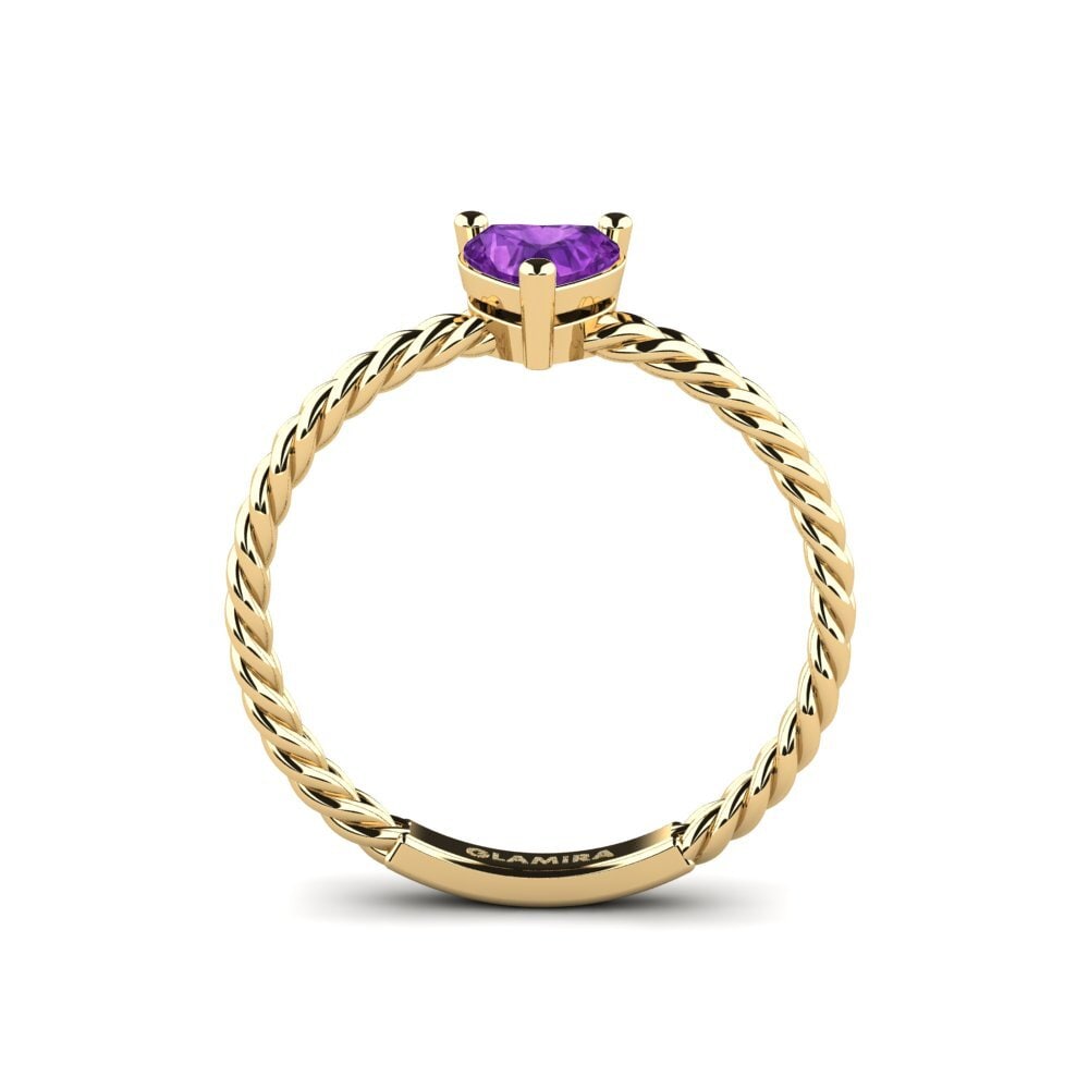Amethyst Engagement Ring Meringata
