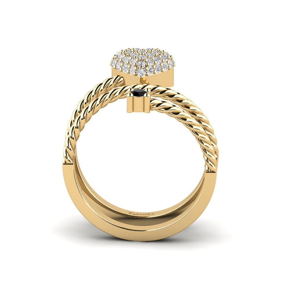 Zafiro negro Anillo Soufflessa
