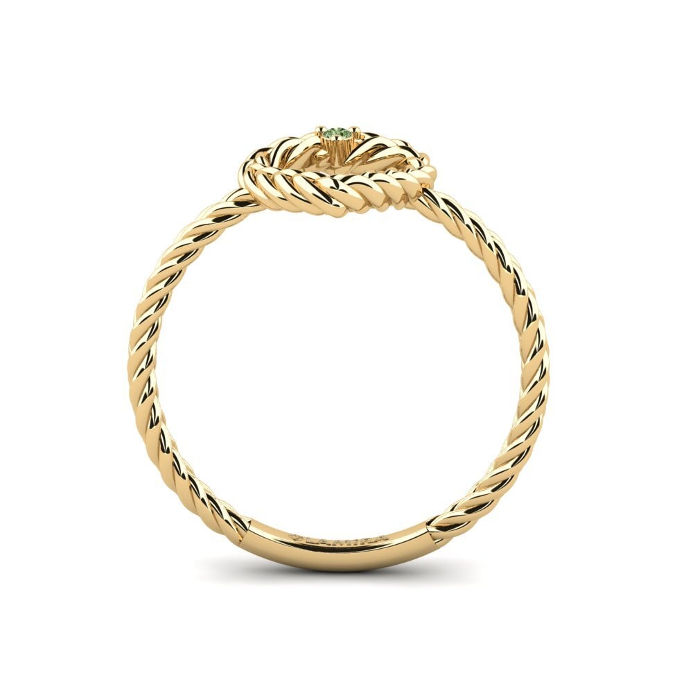Diamante Verde Anillo Tainan