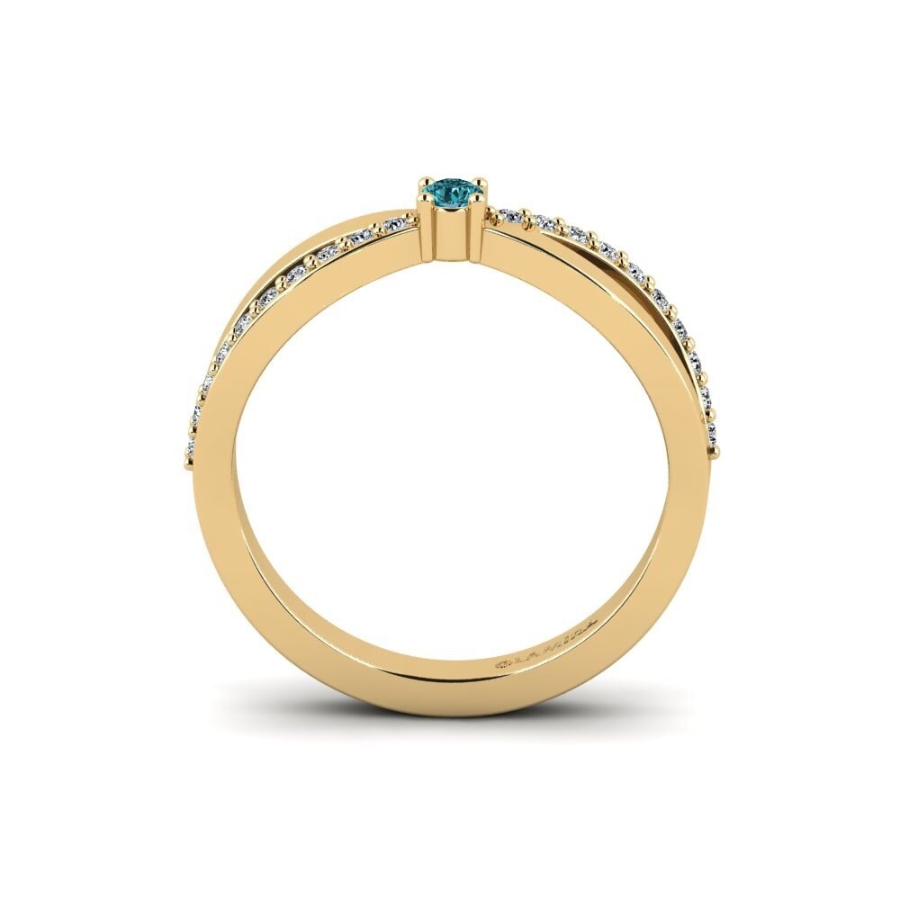 Diamante Azul Anel de Noivado Bedarrides