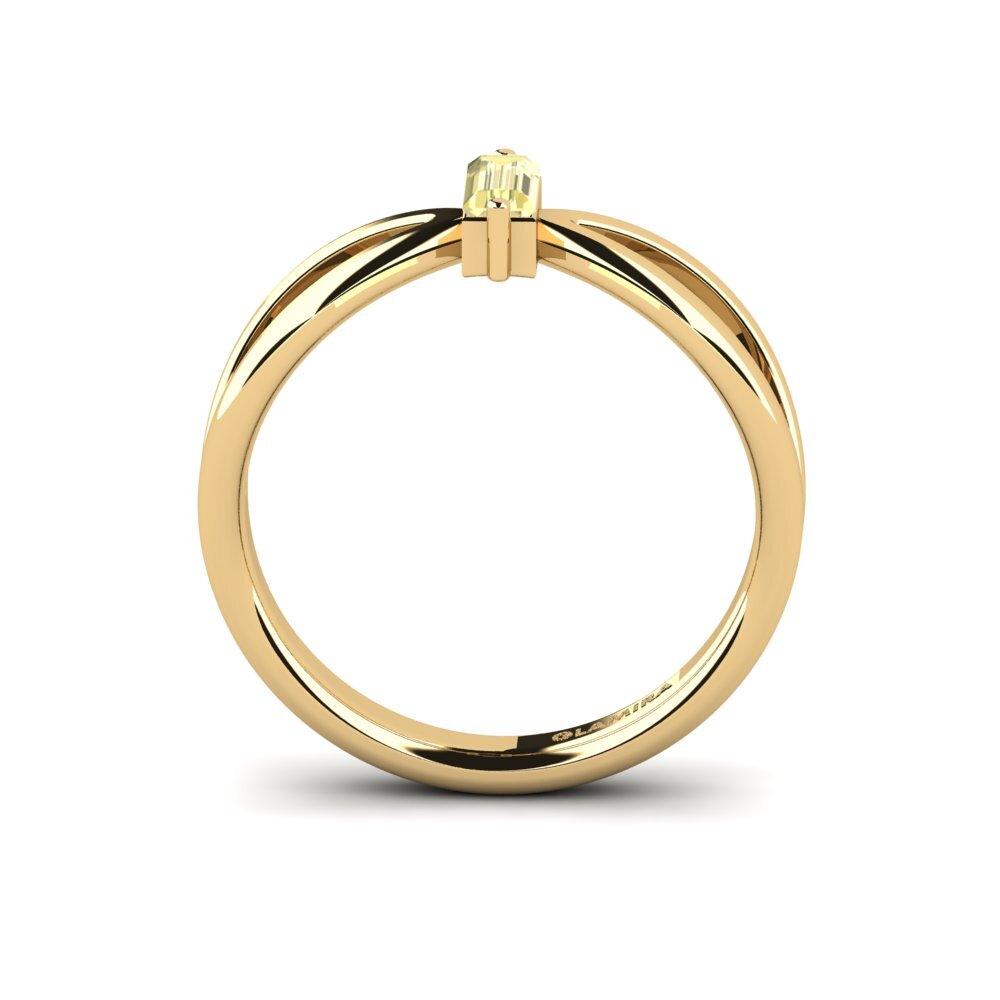 Yellow Sapphire Engagement Ring Bedoin