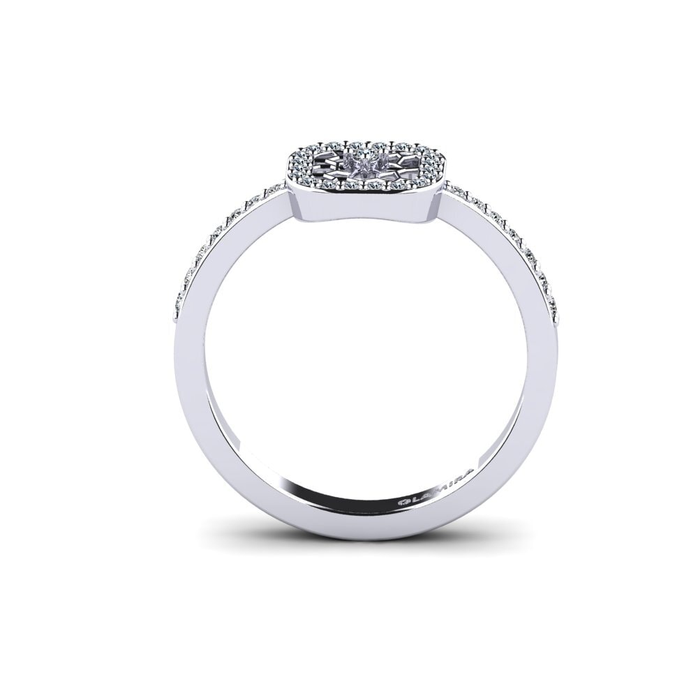 9ct White Gold Engagement Ring Brulange