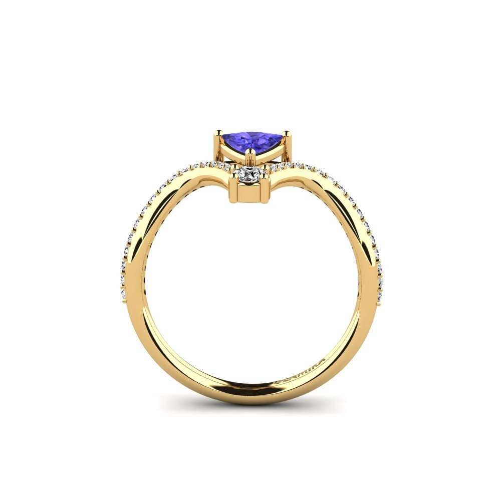 Trillion Tanzanite Engagement Ring Ocellen
