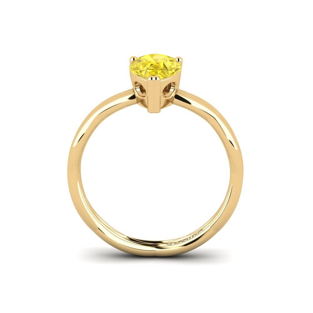 Yellow Sapphire Engagement Ring Preap