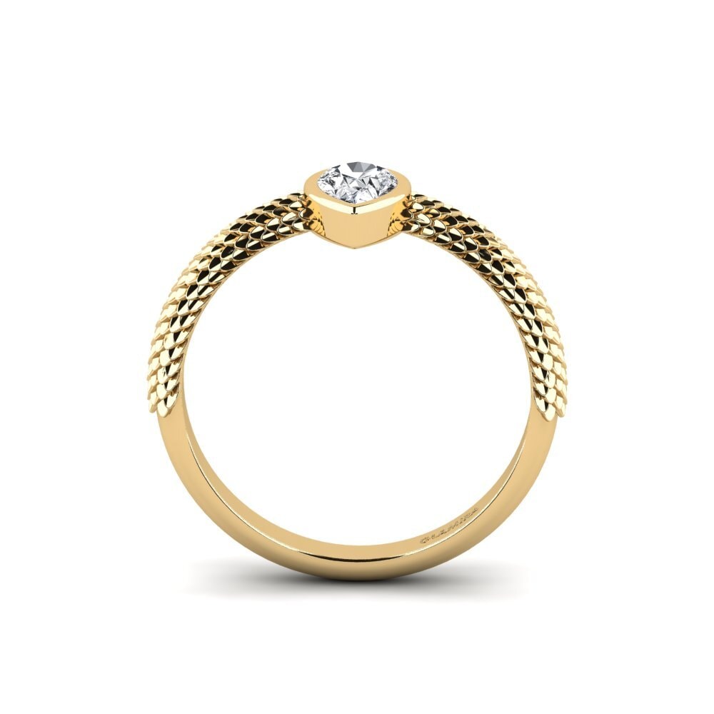 Circón Blanco Anillo de compromiso Priest