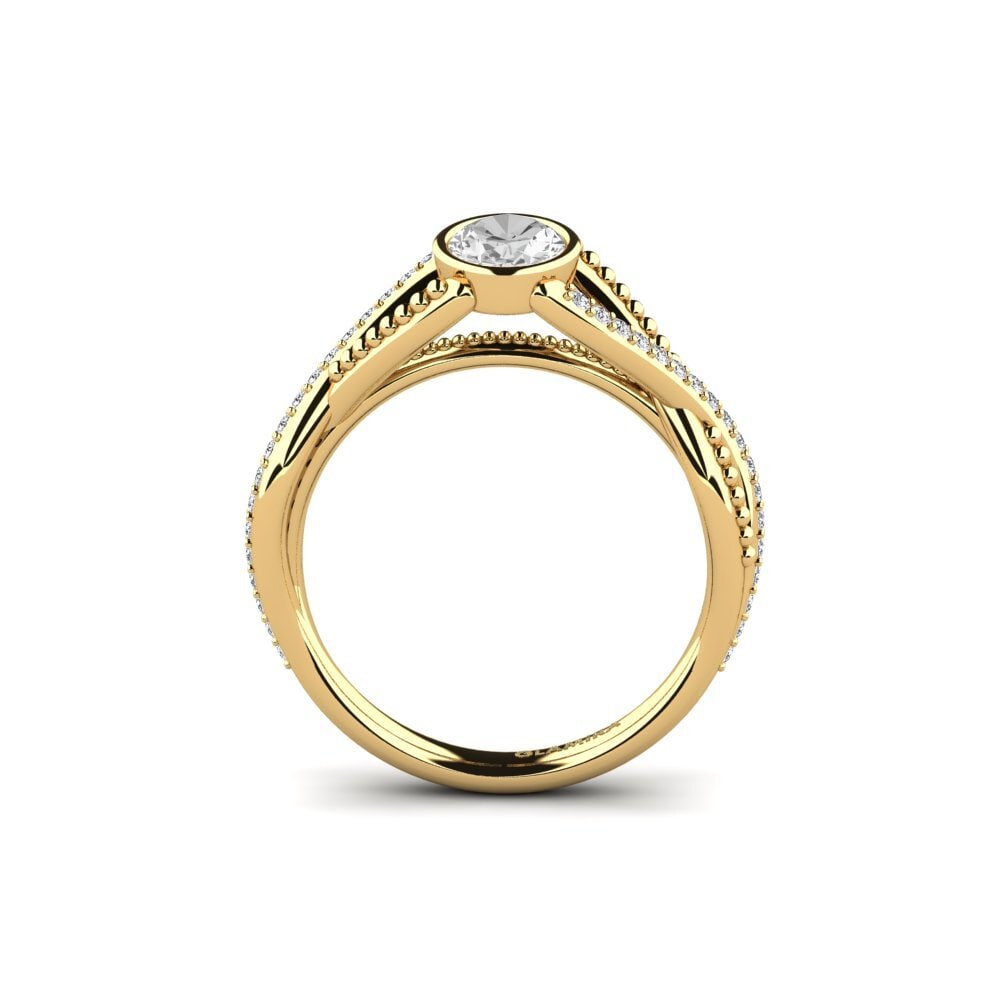 White sapphire Engagement Ring Sidny