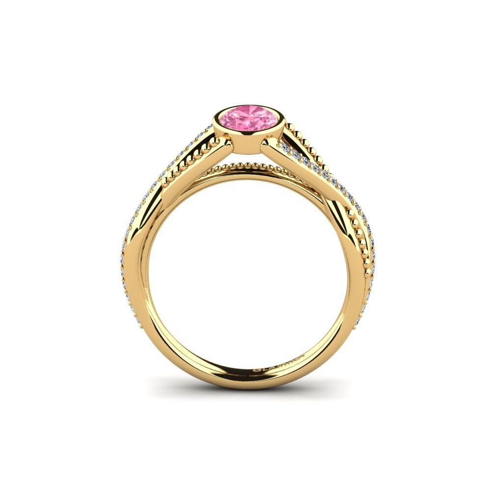 Zafiro Rosado Anillo de compromiso Sidny
