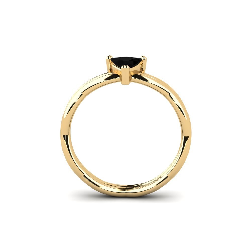 Black Onyx Engagement Ring Tribnys