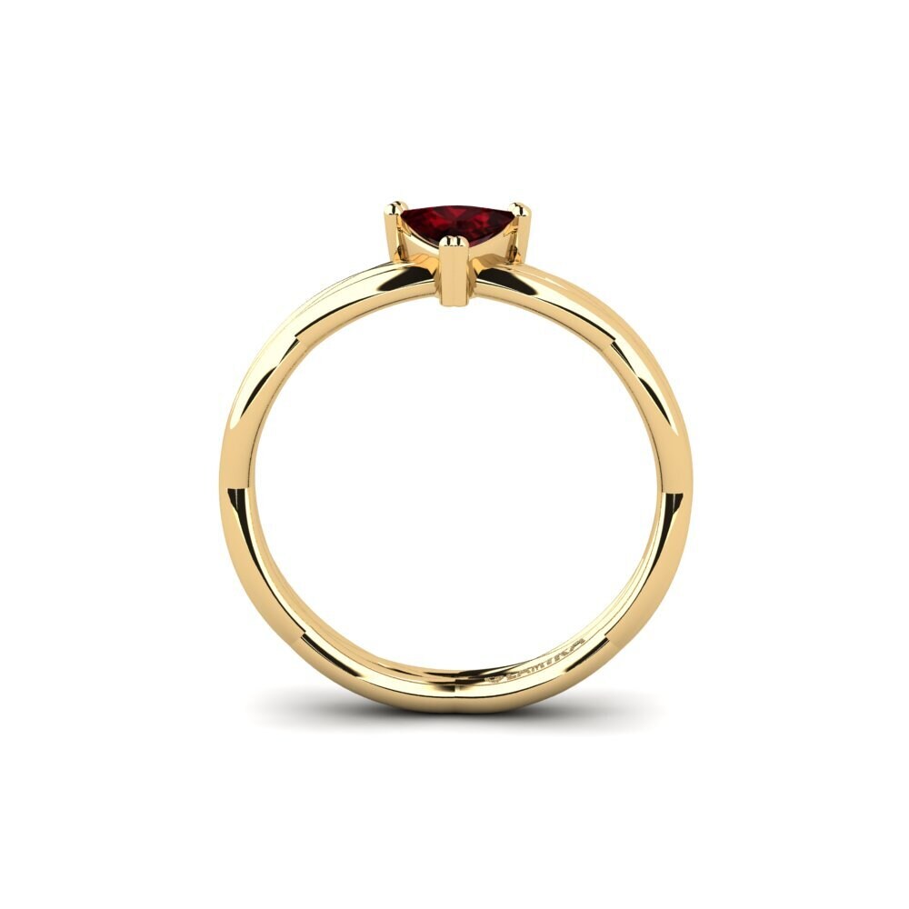 Garnet Engagement Ring Tribnys