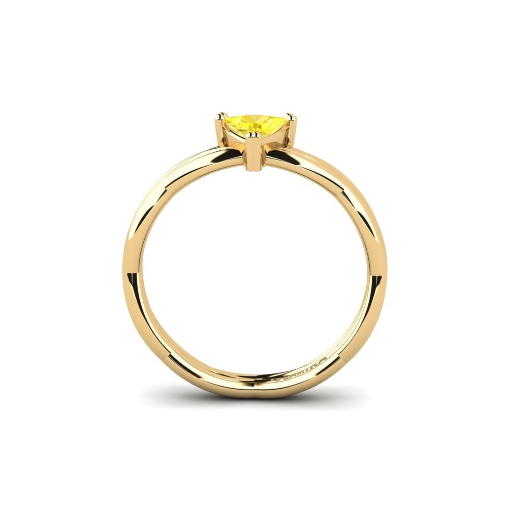 Yellow Sapphire Engagement Ring Tribnys