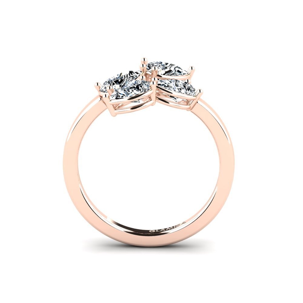 18ct Rose Gold Engagement Ring Adelinnat