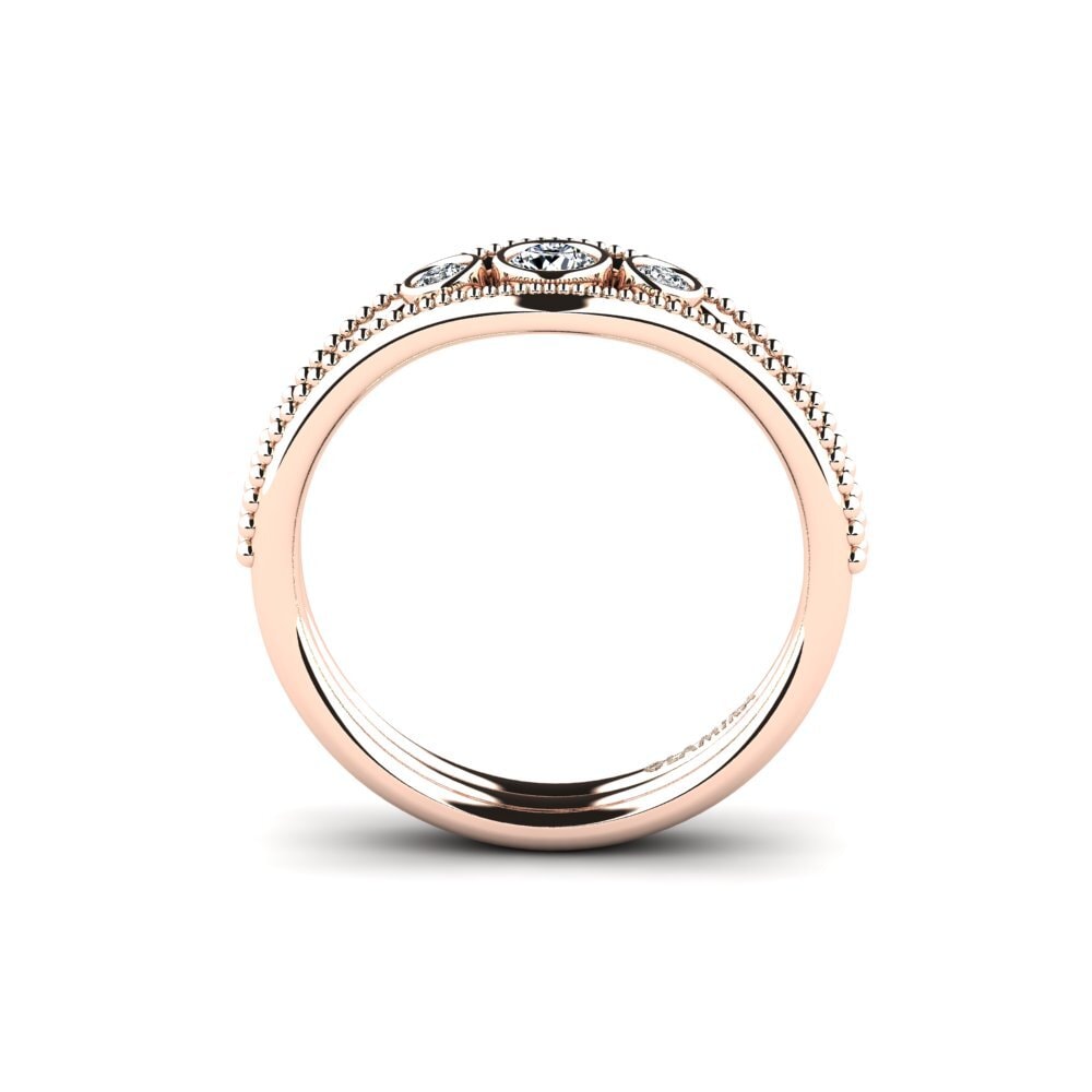 18ct Rose Gold Engagement Ring Hallgerda