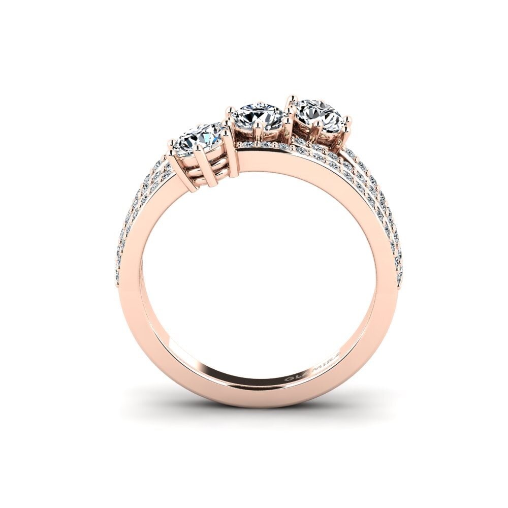 18ct Rose Gold Engagement Ring Mojec
