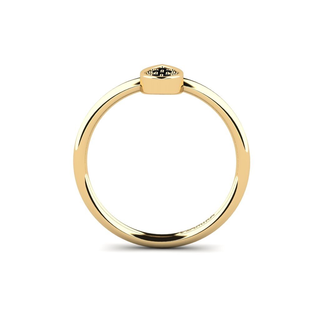 Black Diamond Engagement Ring Roneld