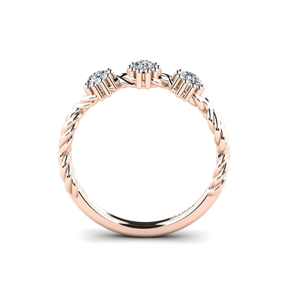 18ct Rose Gold Engagement Ring Siree