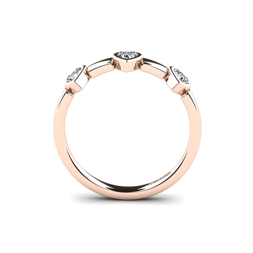 18ct Rose Gold Engagement Ring Strist