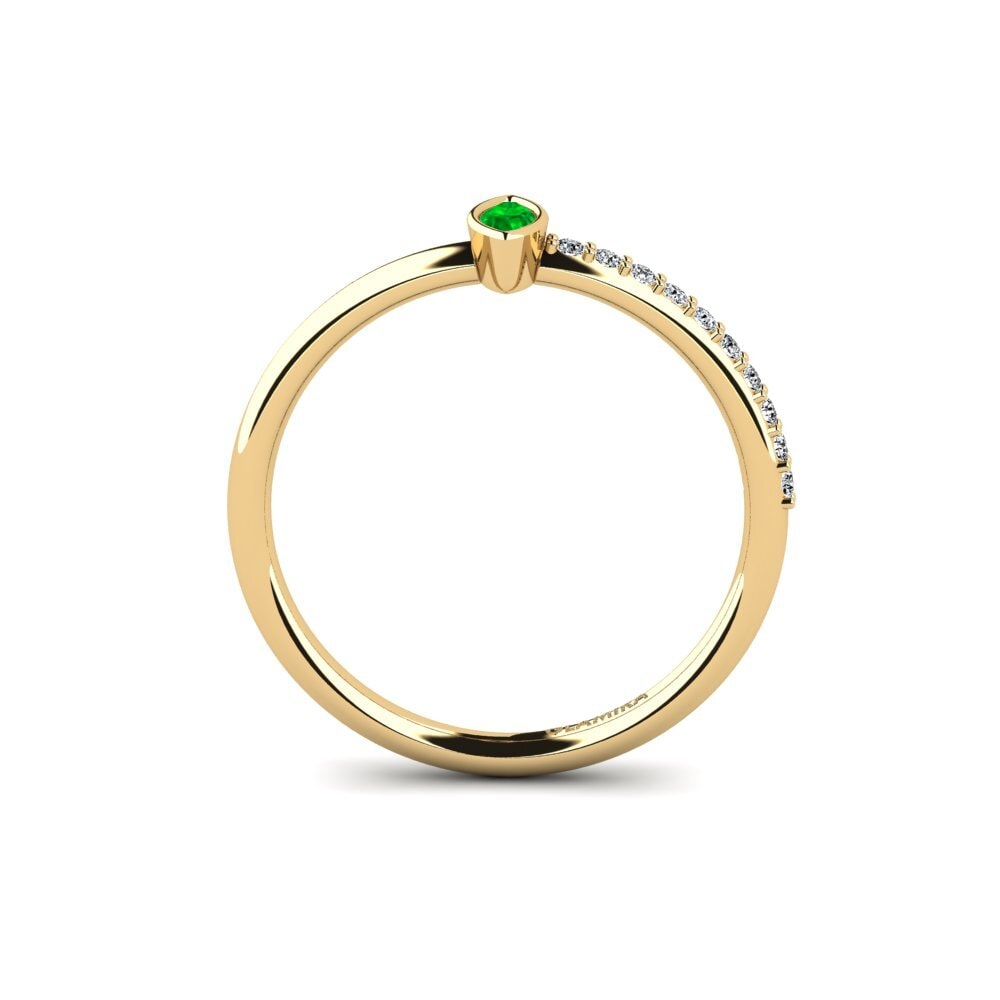 Marquise Emerald Engagement Ring Trairen