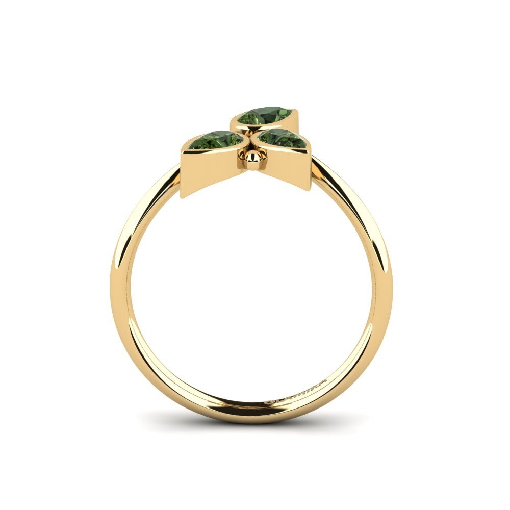 Green Sapphire Engagement Ring Tribo