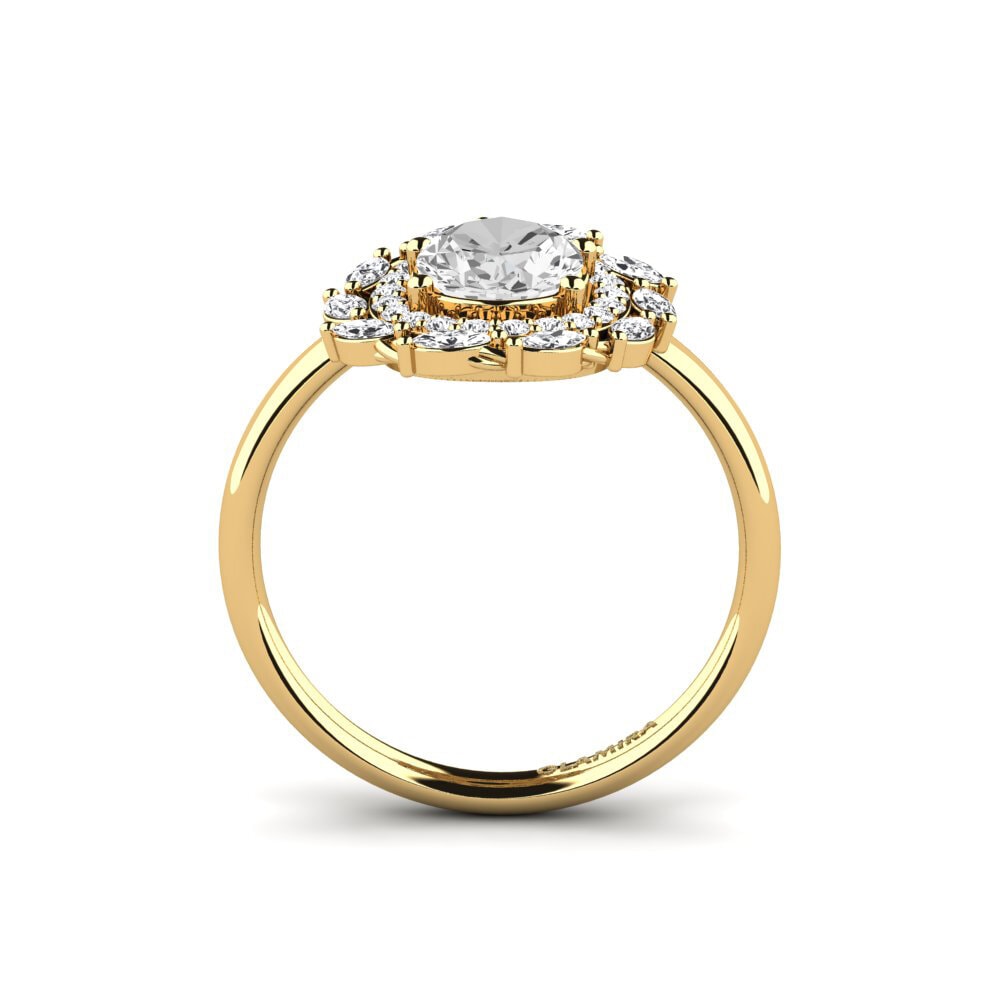 White sapphire Engagement Ring Vesphi