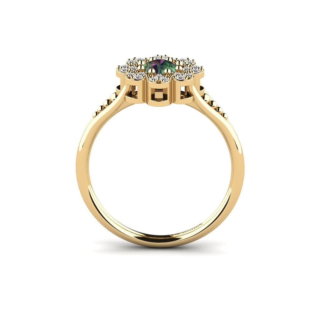 Topacio Místico Anillo de compromiso Witt