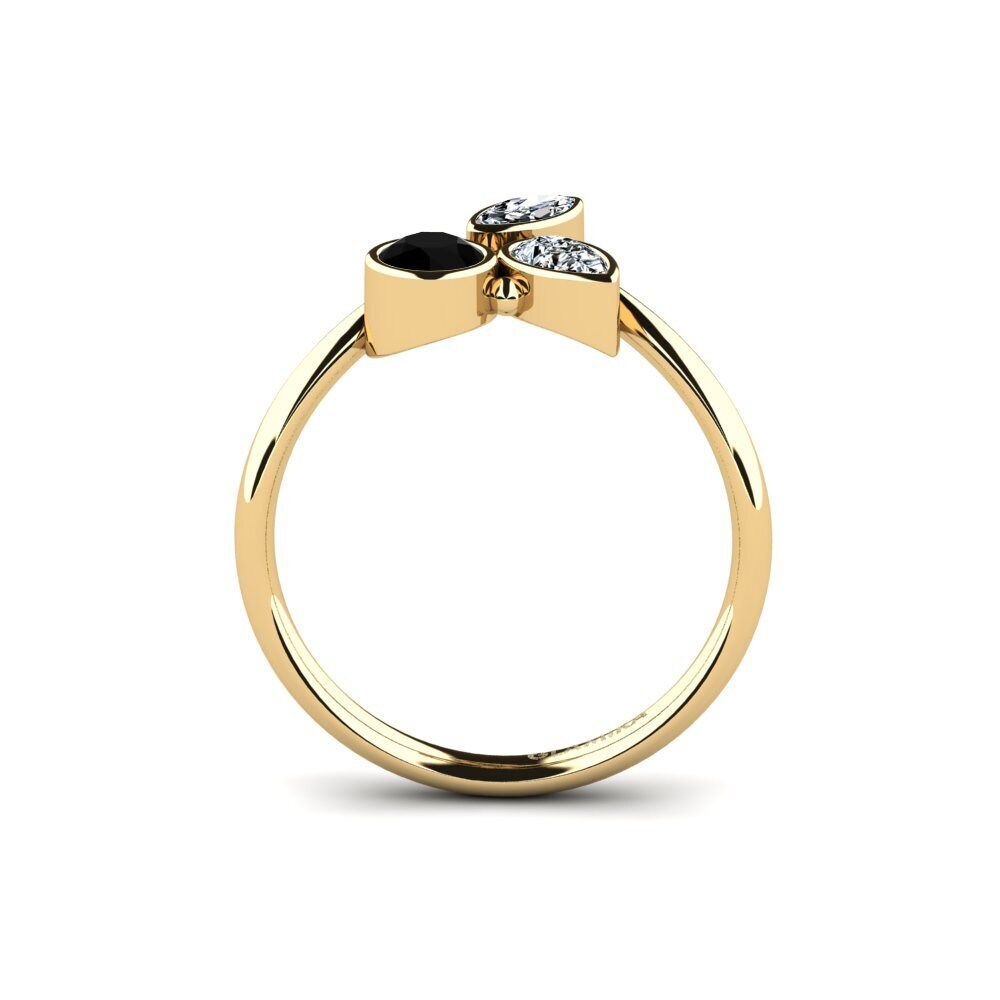 Black Onyx Engagement Ring Bayloyri
