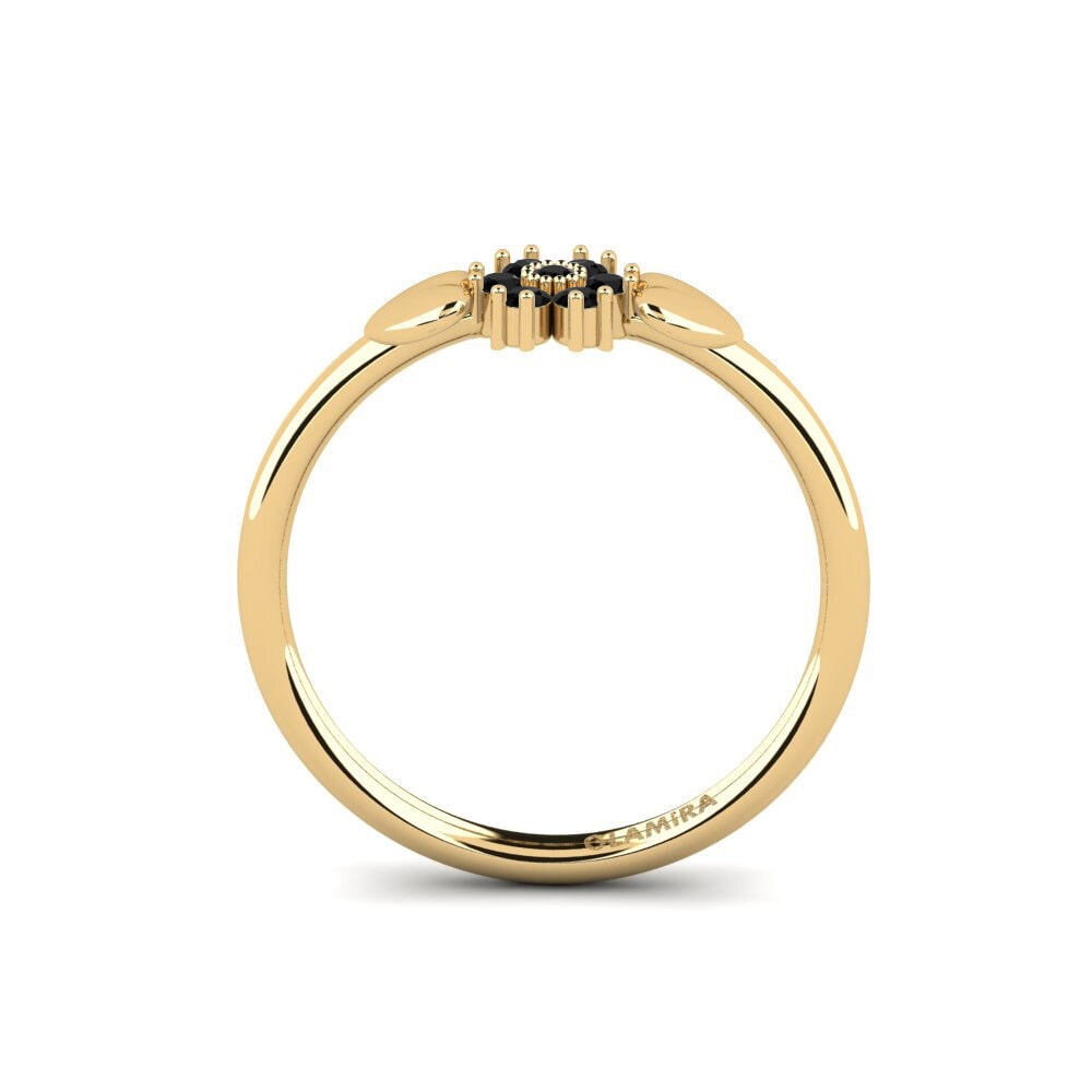 Black Diamond Engagement Ring Chiped
