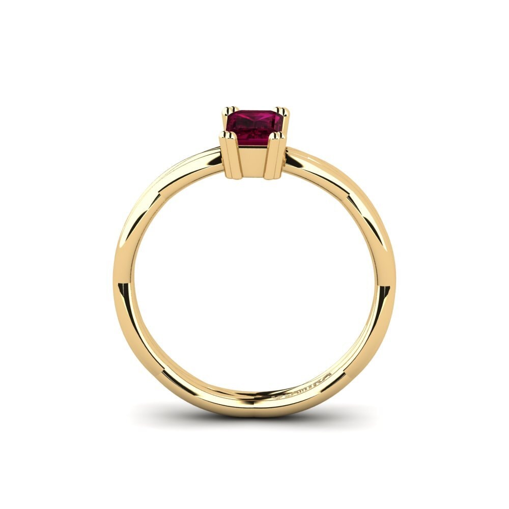 Rhodolite Garnet Engagement Ring Emarol