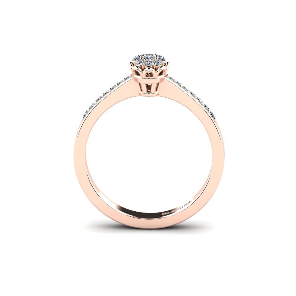14k Rose Gold Engagement Ring Fontana