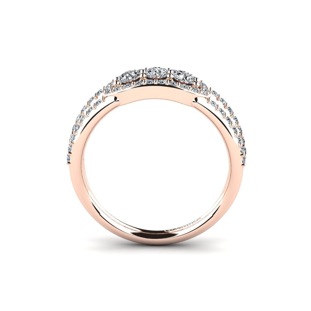 18ct Rose Gold Engagement Ring Haystur