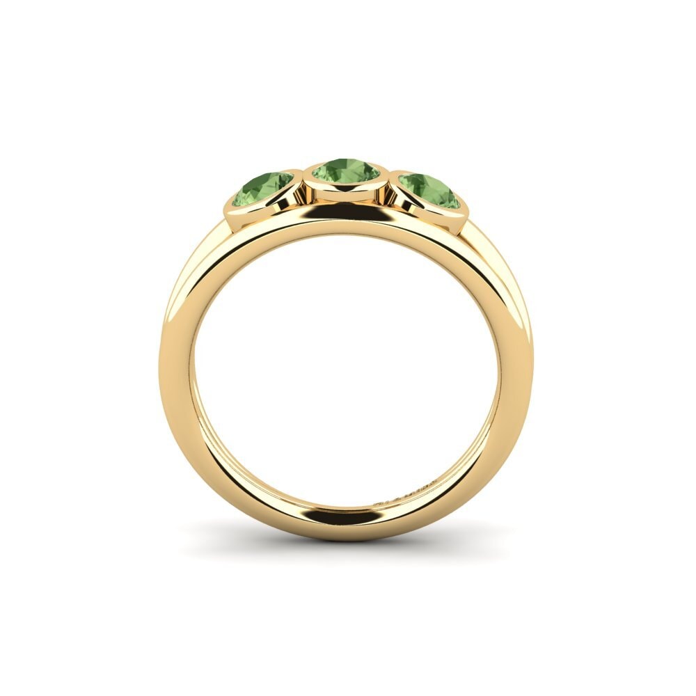 Green Sapphire Engagement Ring Jasey