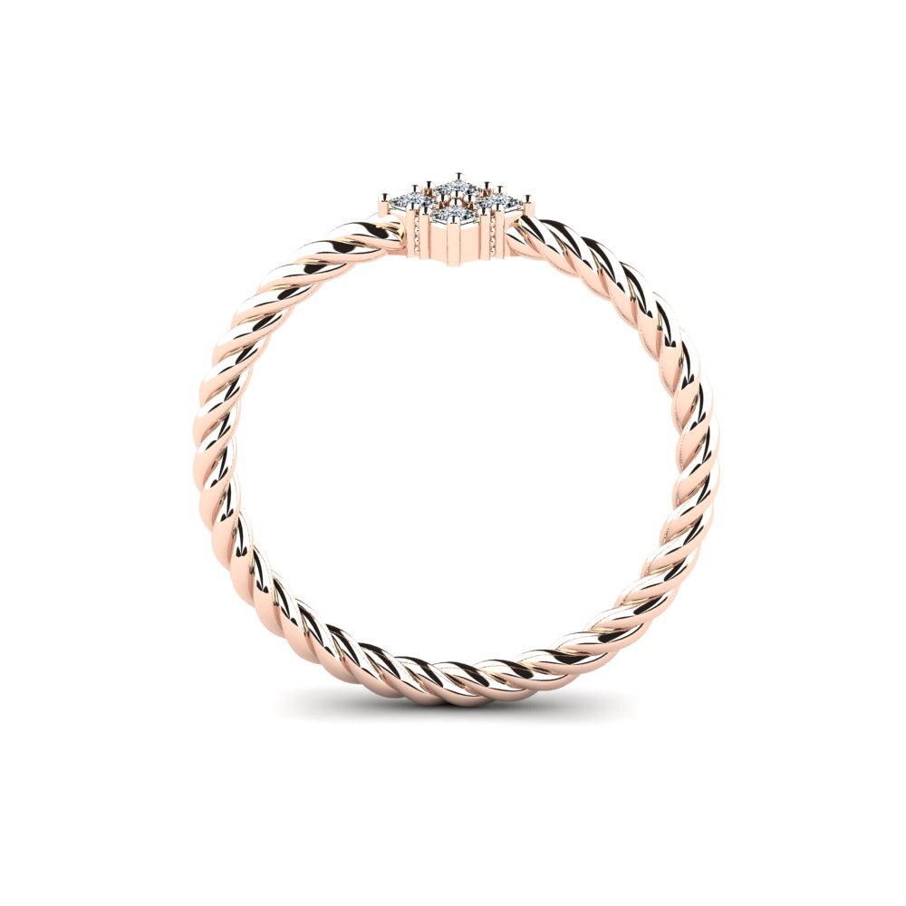 18ct Rose Gold Engagement Ring Marrakes