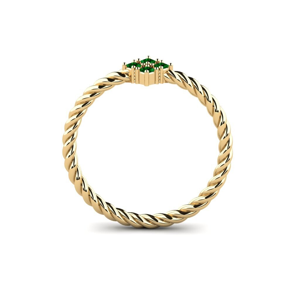 Green Zirconia Engagement Ring Marrakes