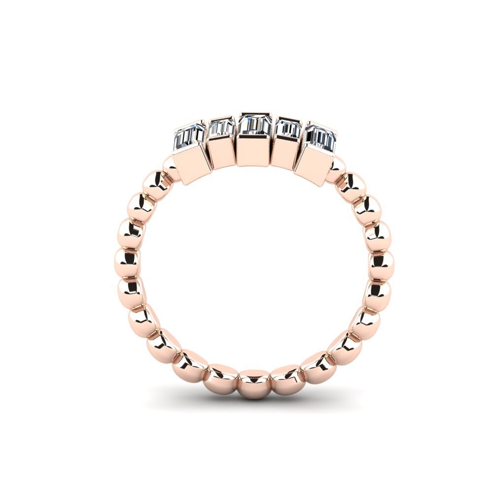 18ct Rose Gold Engagement Ring Nounours