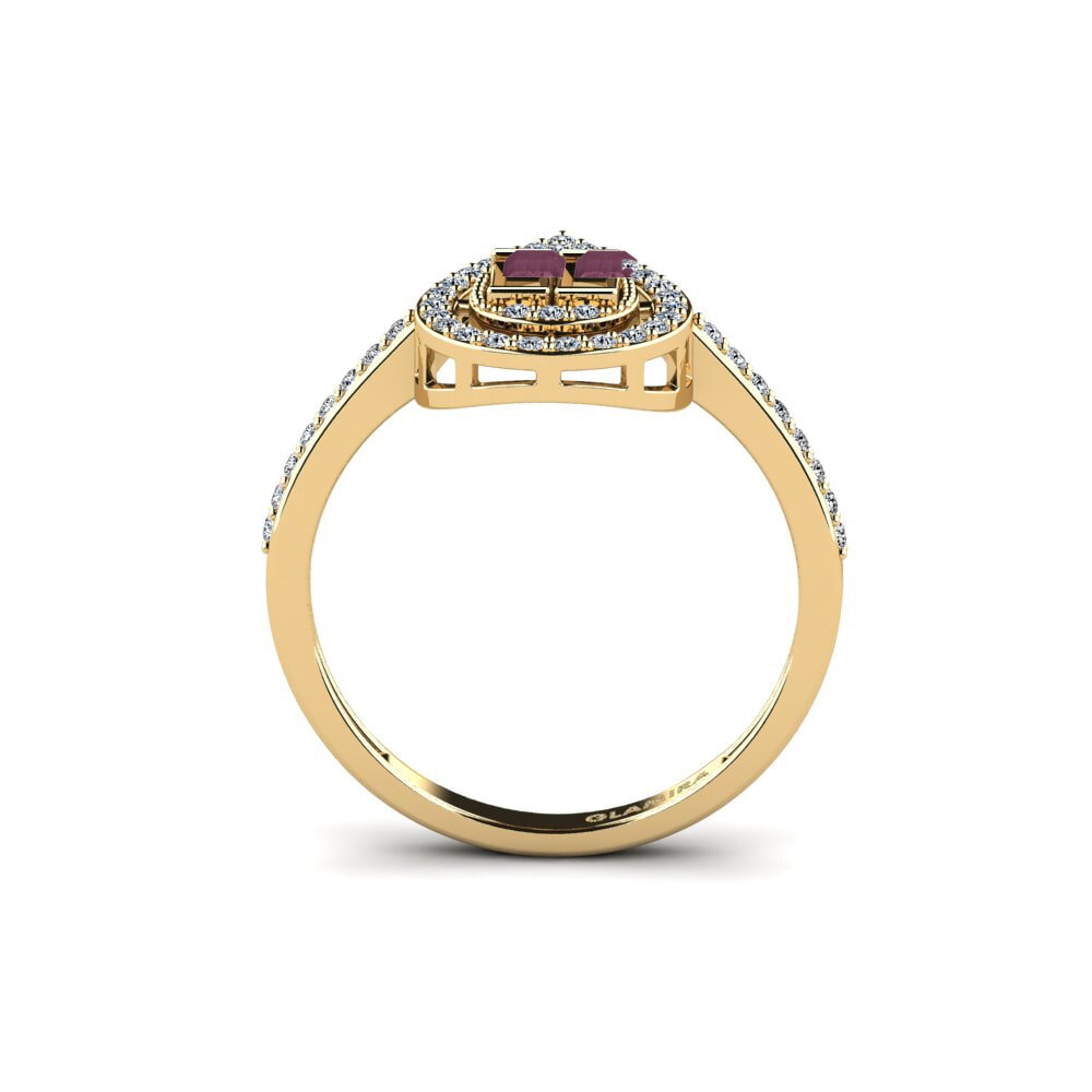 Rhodolite Garnet Engagement Ring Pintorus
